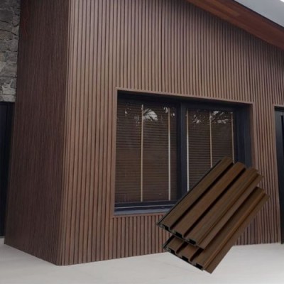 Wood Tech Siding Exterior Wall Panel – Walnut Brown